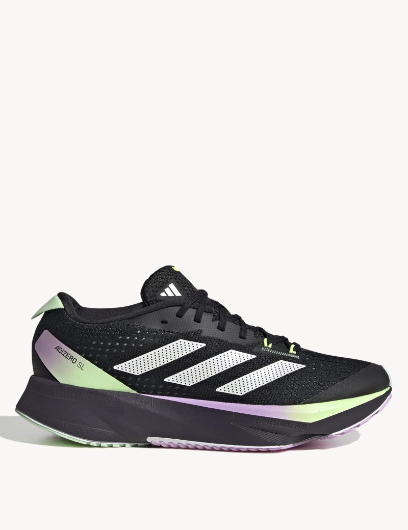 adidas adizero sl shoes black zero metalic green ig8197 1