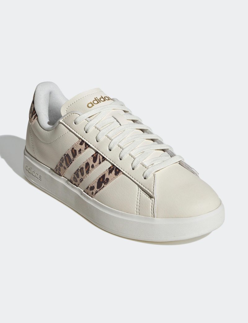 adidas grand court 2 0 shoes white beige gold ih7761 2