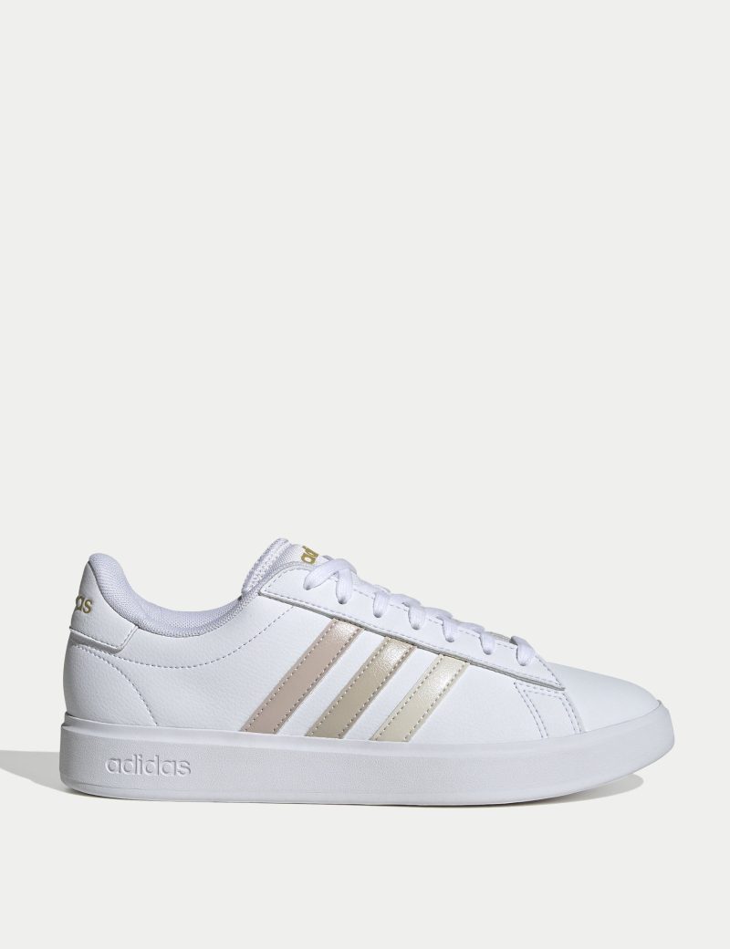 adidas grand court 2 0 shoes white beige ih7342 1