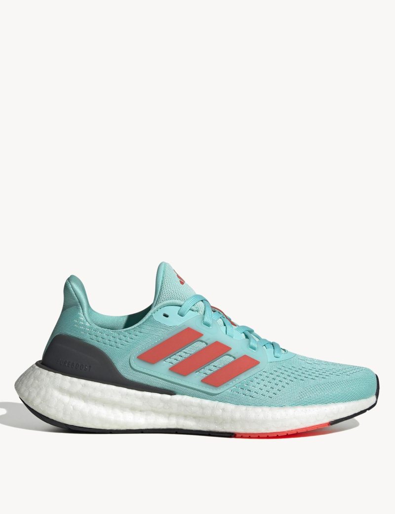 adidas pureboost 23 shoes aqua red white if2389 1