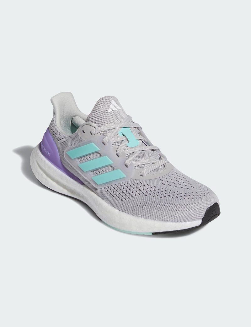 adidas pureboost 23 shoes grey aqua white if2390 4