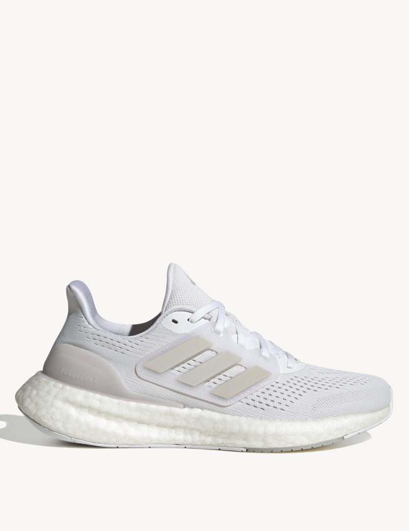 adidas pureboost 23 shoes white grey black if2393 1