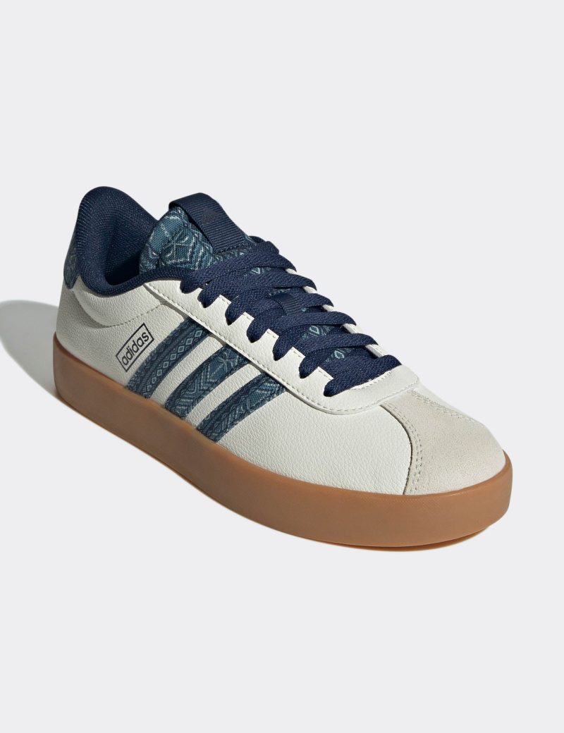 adidas vl court 3 0 shoes white indigo gum10 ih4809 2