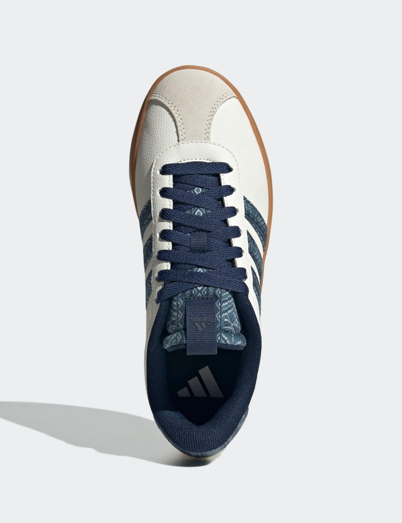 adidas vl court 3 0 shoes white indigo gum10 ih4809 5