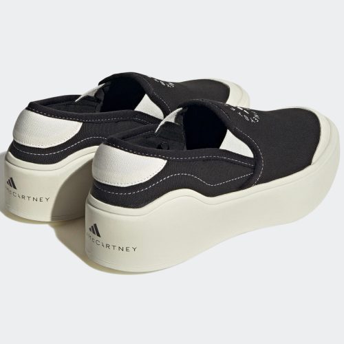 adidas x stella mccartney court slip on shoes black white hp2772 4