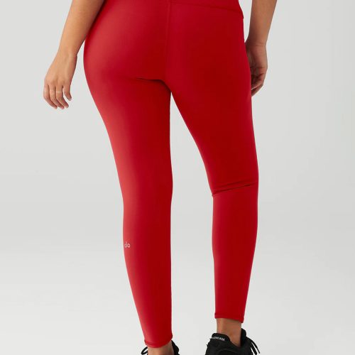 alo yoga 7 8 hw airbrush legging classic red W5604R 3