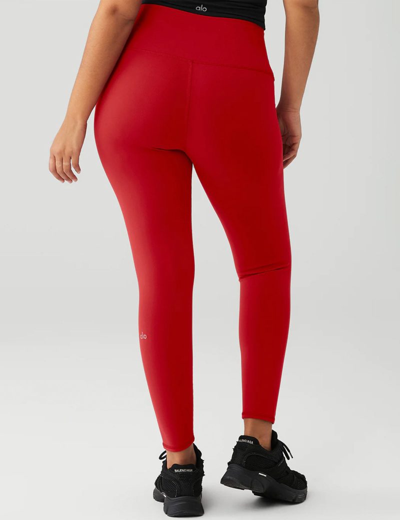 alo yoga 7 8 hw airbrush legging classic red W5604R 3