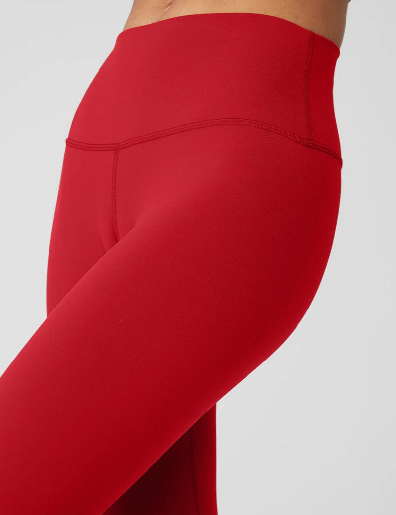 alo yoga 7 8 hw airbrush legging classic red W5604R 6