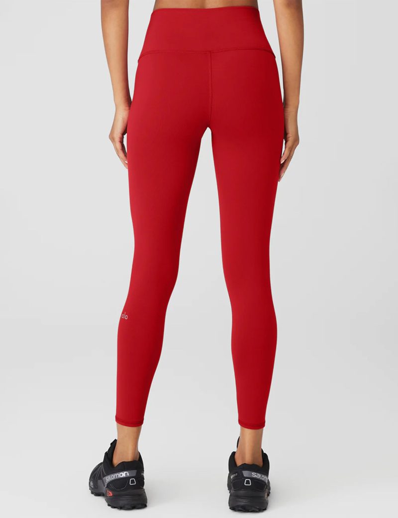 alo yoga 7 8 hw airbrush legging classic red W5604R 8