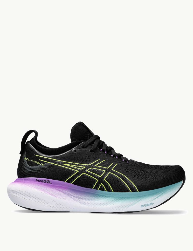 asics gel nimbus 25 black glow yellow 1012B356 004 1