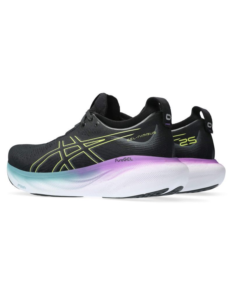 asics gel nimbus 25 black glow yellow 1012B356 004 4