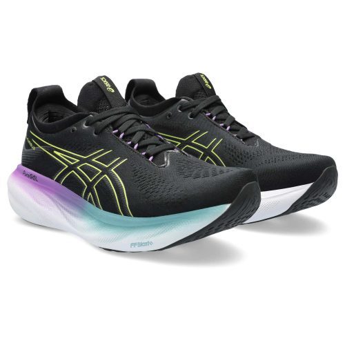 asics gel nimbus 25 black glow yellow 1012B356 004 5