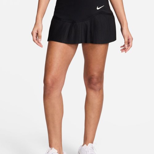 nike advantage dri fit tennis skirt black white fd6532 010 1