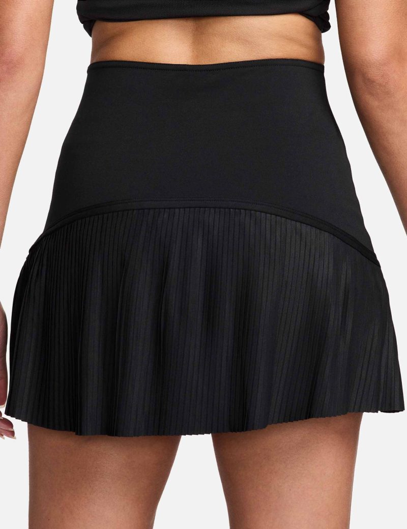 nike advantage dri fit tennis skirt black white fd6532 010 7