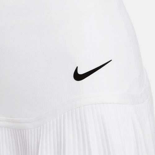 nike advantage dri fit tennis skirt white black fd6532 100 5