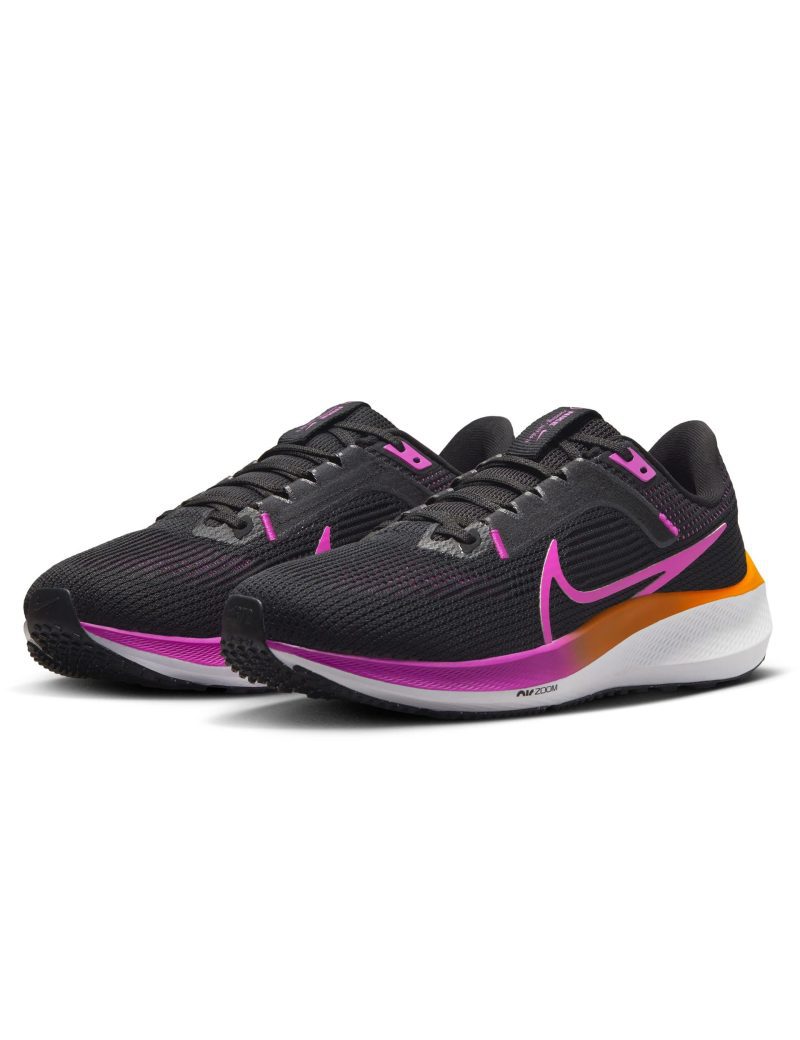 nike pegasus 40 shoes black violet orange white dv3854 011 4