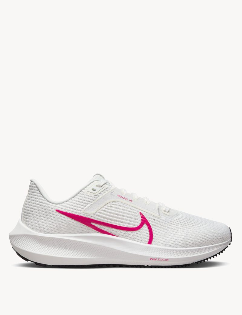 nike pegasus 40 shoes white fireberry fv0984 100 1