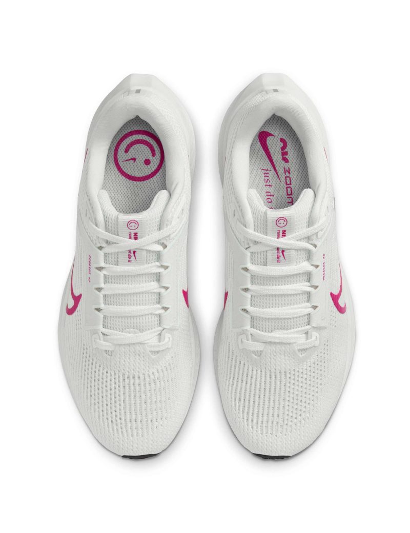 nike pegasus 40 shoes white fireberry fv0984 100 3