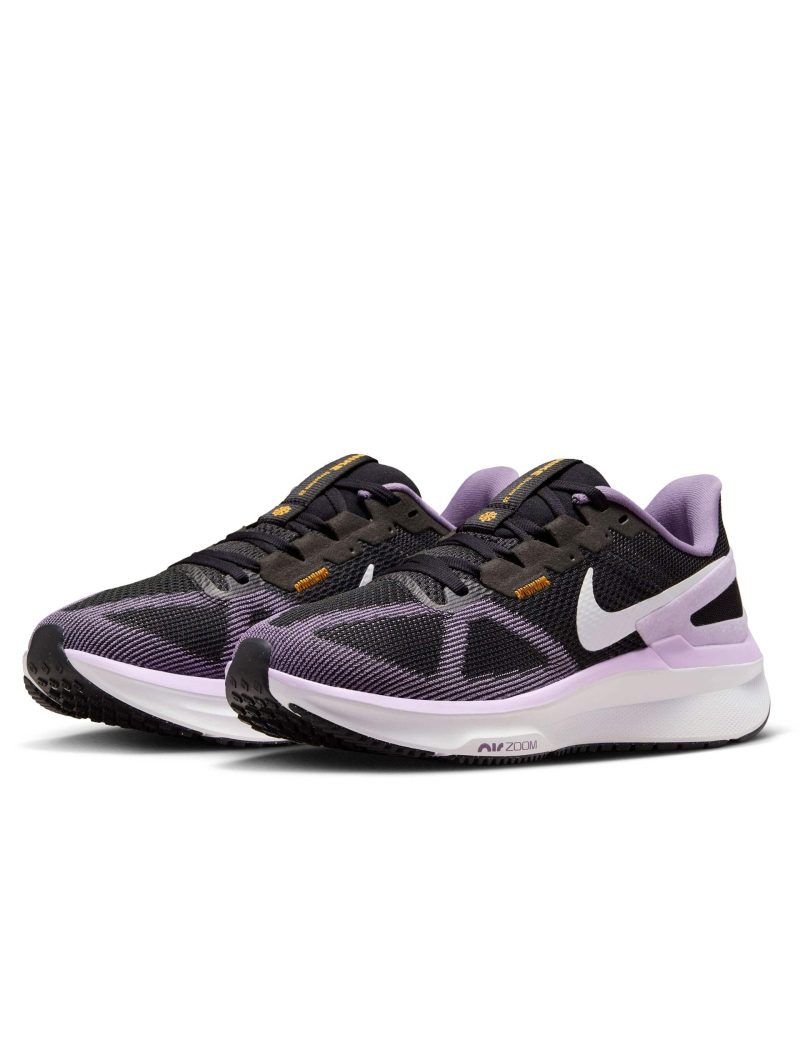 nike structure 25 shoes black white daybreak lilac dj7884 006 4