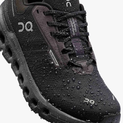 on running shoes womens cloudrunner 2 waterproof magnet black 3WE10142130 2