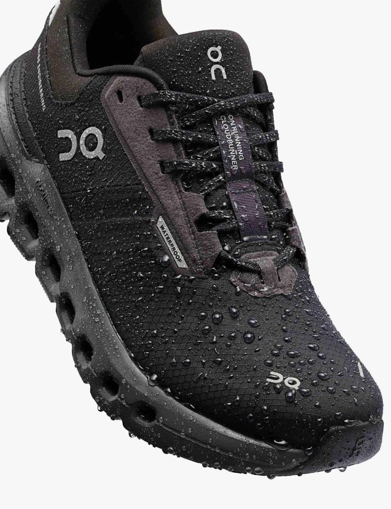 on running shoes womens cloudrunner 2 waterproof magnet black 3WE10142130 2