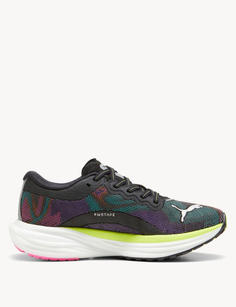 puma deviate nitro 2 shoes black lime pink 380077 01 1