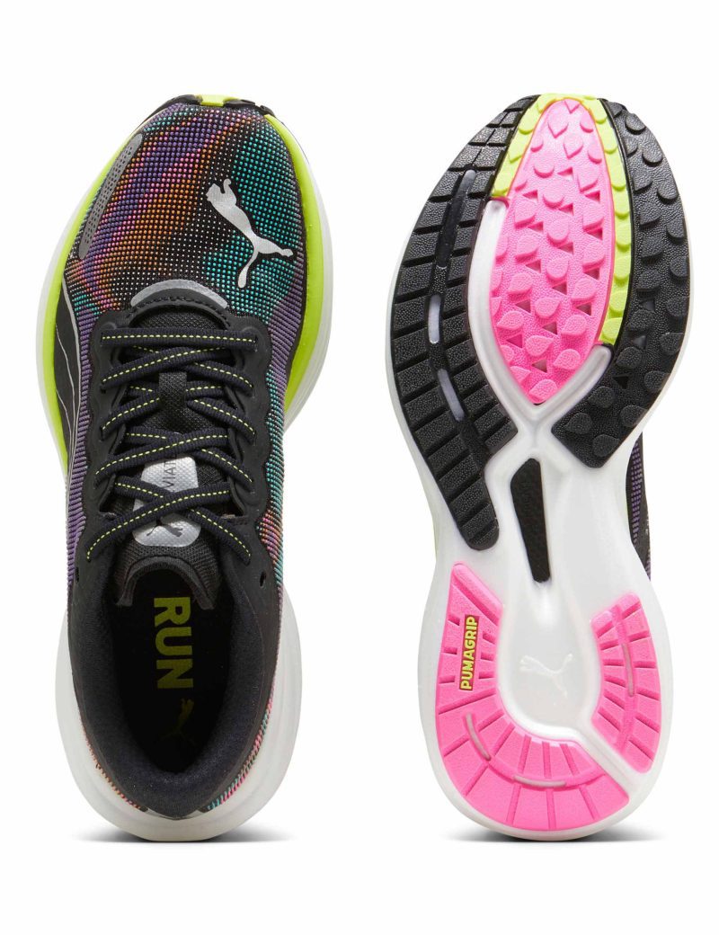 puma deviate nitro 2 shoes black lime pink 380077 01 2