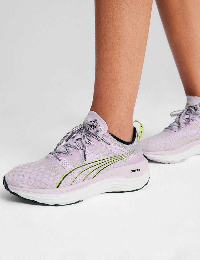 puma foreverrun nitro shoes grape black lime 377758 15 5