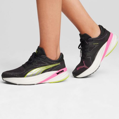 puma magnify nitro 2 shoes black lime pink 380079 01 5