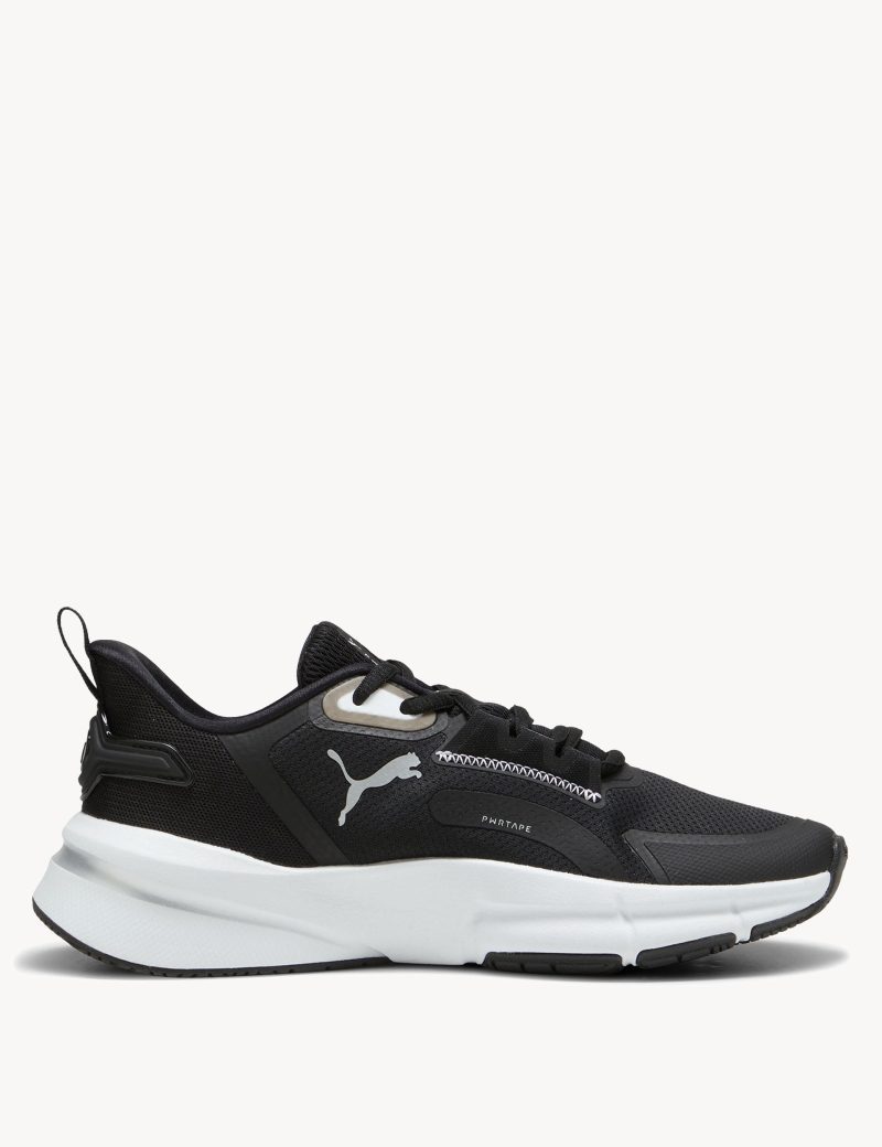 puma pwrframe tr 3 shoes black silver white 379560 01 1