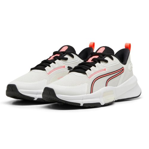 puma pwrframe tr 3 shoes vapor grey black sunset glow 37956009 3