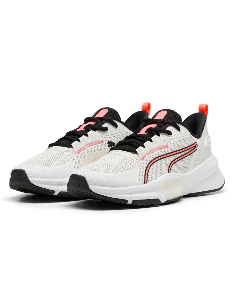 puma pwrframe tr 3 shoes vapor grey black sunset glow 37956009 3