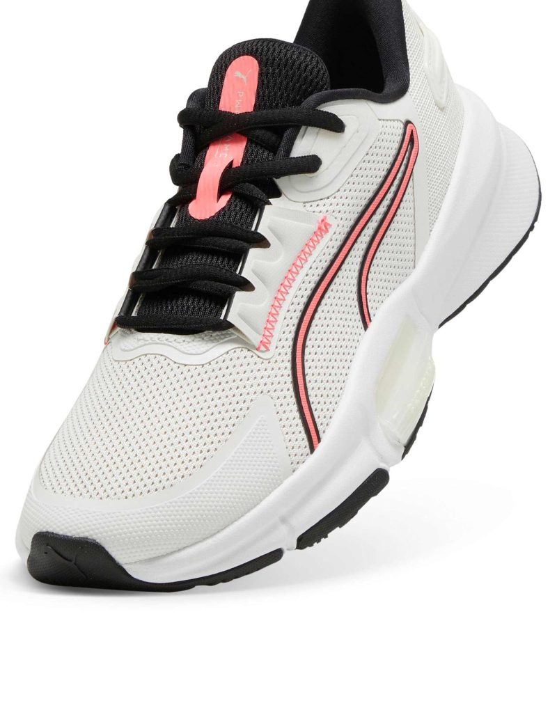 puma pwrframe tr 3 shoes vapor grey black sunset glow 37956009 5