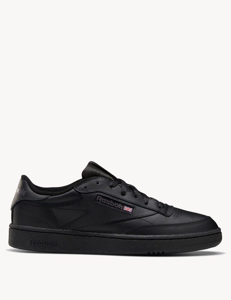 reebok club c 85 shoes black charcoal 100000153 1