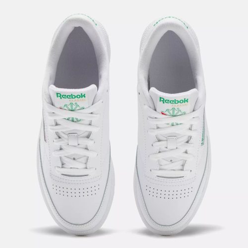 reebok club c 85 shoes white green 100033933 5