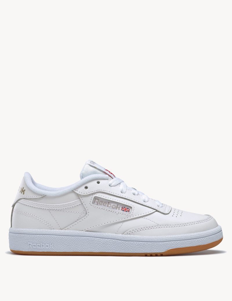 reebok club c 85 shoes white grey gum 100000016 1