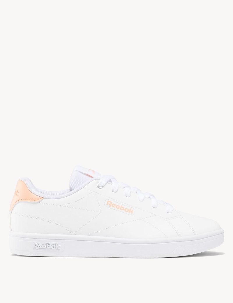 reebok court clean sneakers cloud white peach glow blush 100074378 1