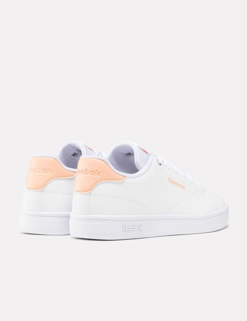 reebok court clean sneakers cloud white peach glow blush 100074378 3