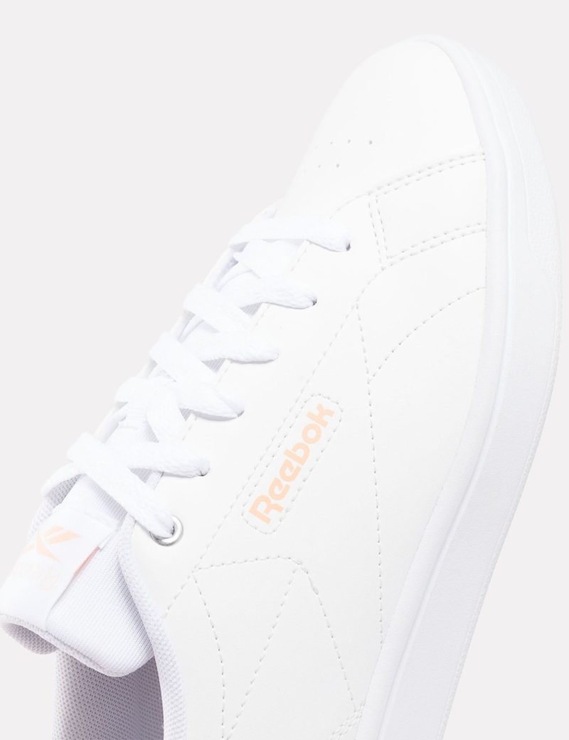 reebok court clean sneakers cloud white peach glow blush 100074378 6