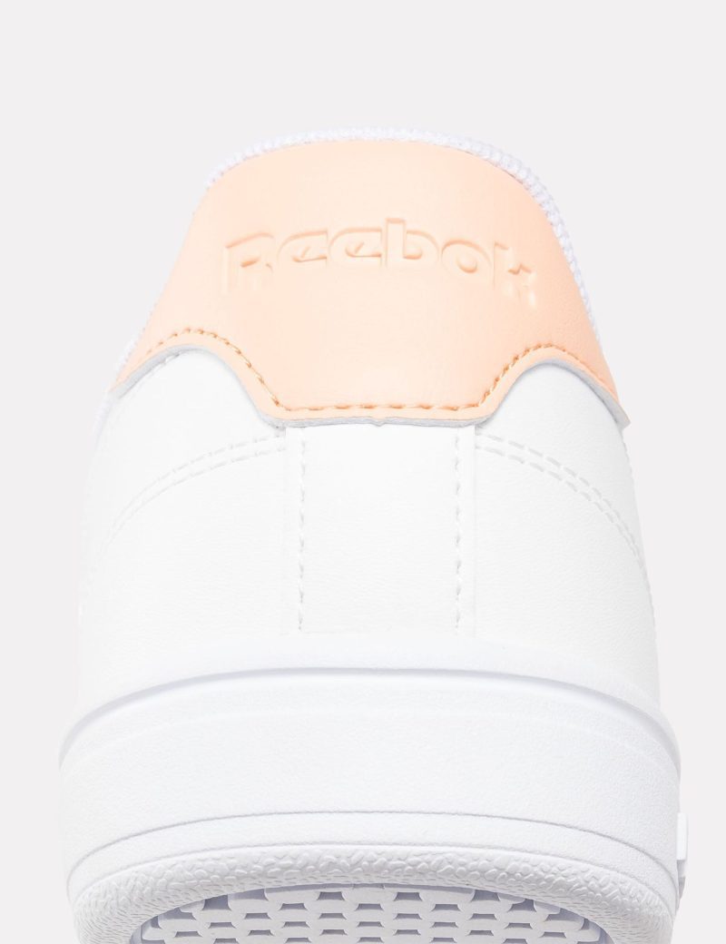 reebok court clean sneakers cloud white peach glow blush 100074378 7