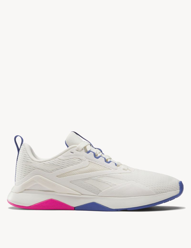 reebok nanoflex tr 2 shoes chalk stepurple laser pink 100074543 1