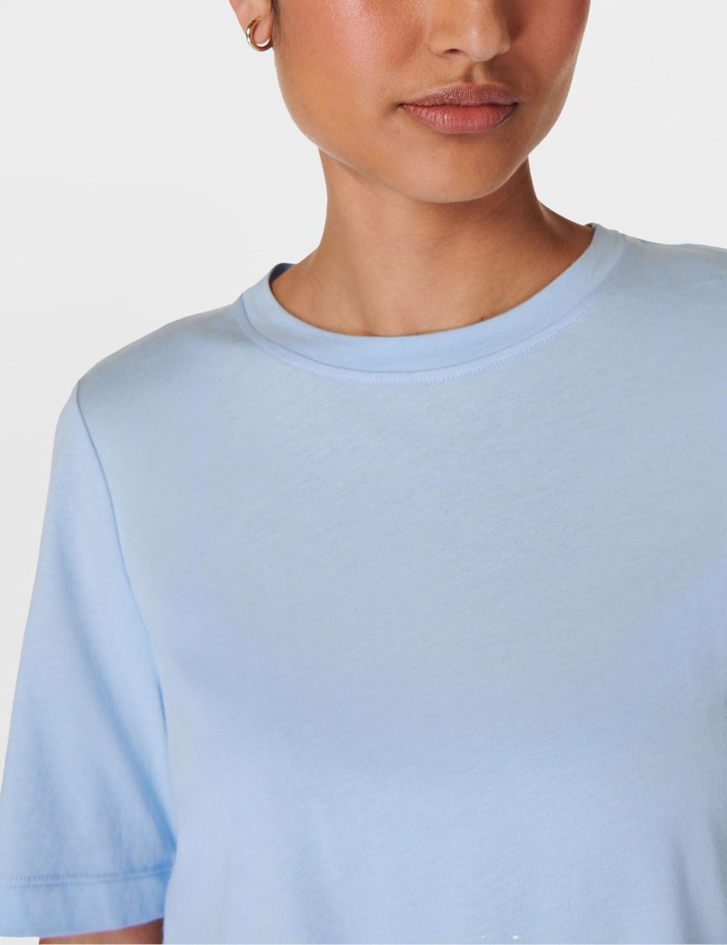 sweaty betty essential crew neck t shirt breeze blue sb9687 8766 3