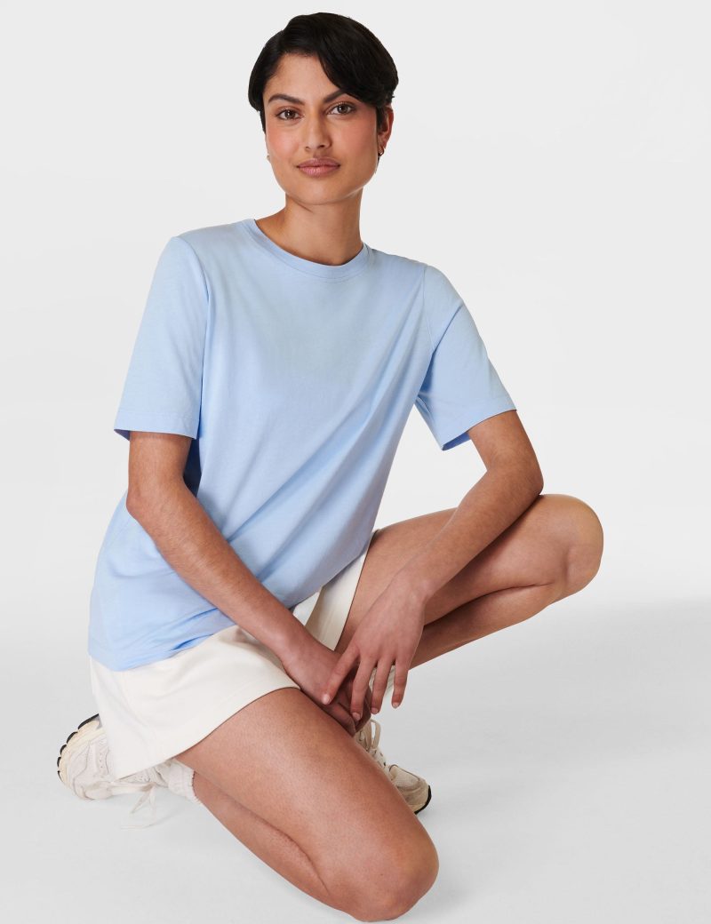 sweaty betty essential crew neck t shirt breeze blue sb9687 8766 5