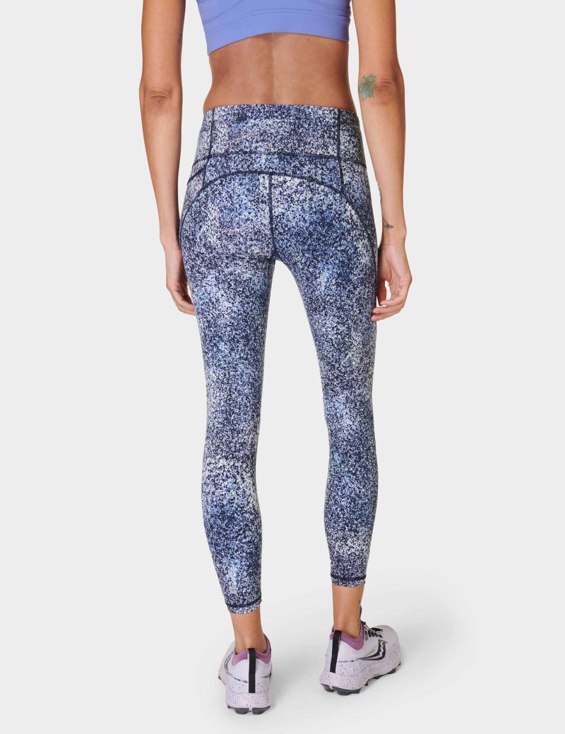 sweaty betty power 7 8 gym leggings blue speckle print sb5400a 78 11992 2