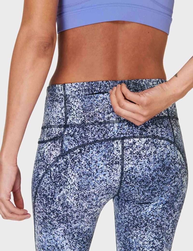 sweaty betty power 7 8 gym leggings blue speckle print sb5400a 78 11992 5