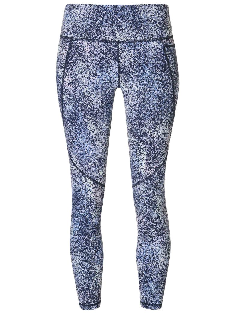 sweaty betty power 7 8 gym leggings blue speckle print sb5400a 78 11992 8