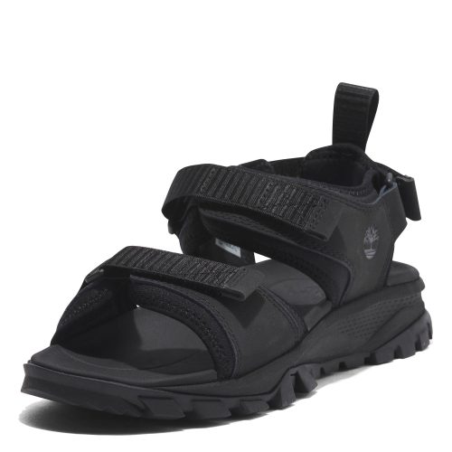 timberland lincoln peak 2 strap sandal black leather A622VEK5 2