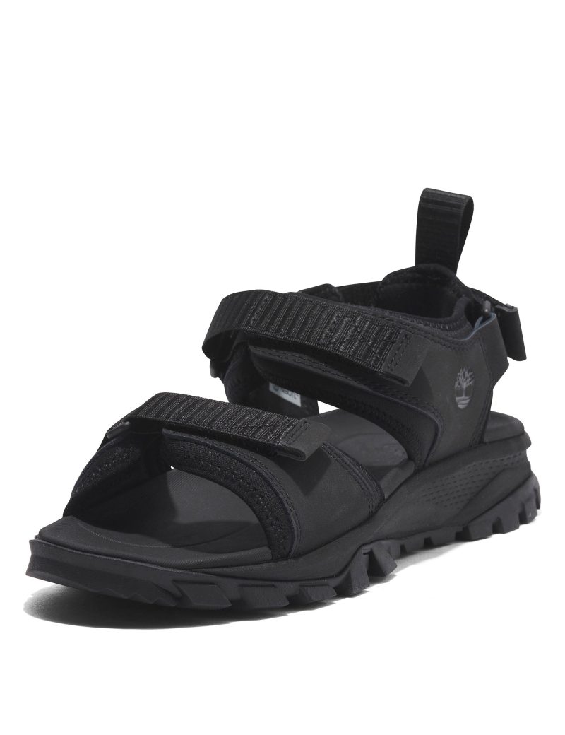 timberland lincoln peak 2 strap sandal black leather A622VEK5 2