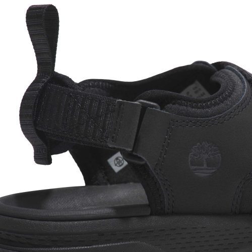 timberland lincoln peak 2 strap sandal black leather A622VEK5 3