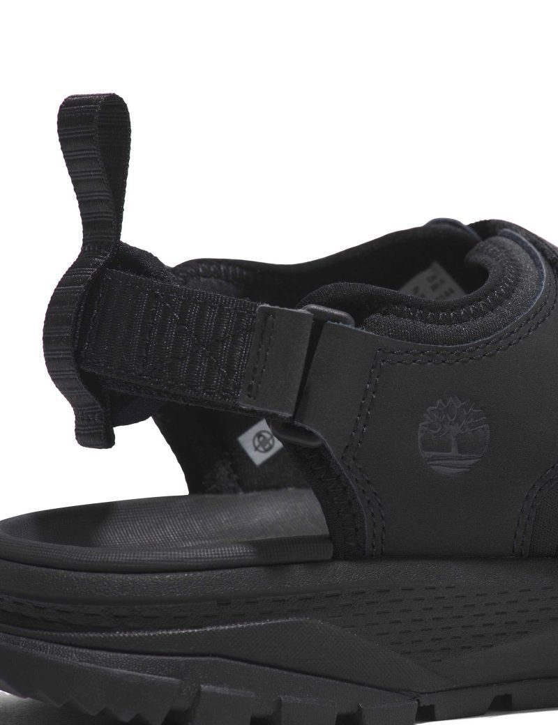 timberland lincoln peak 2 strap sandal black leather A622VEK5 3